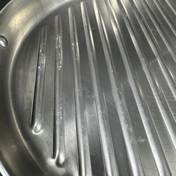 Calphalon 13 Inch Large Stainless Steel Grill Pan Grooved Skillet - Picture 5 of 13
